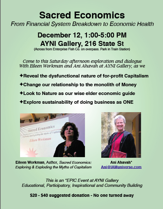 Sacred Economics 12/12/09